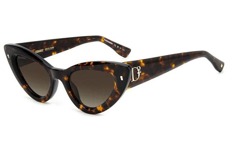 Sunčane naočale Dsquared2 D20092/S 086/HA Cat Eye Havana