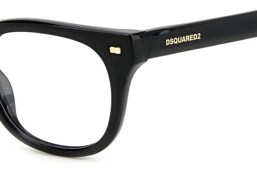 Naočale Dsquared2 D20078 807 Okrugao Crni