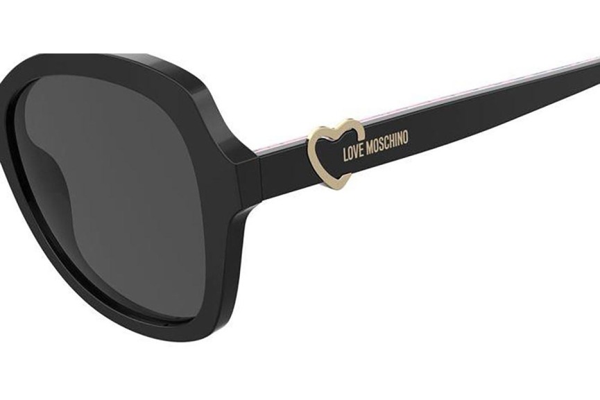 Sunčane naočale Love Moschino MOL059/S 807/IR Cat Eye Crni