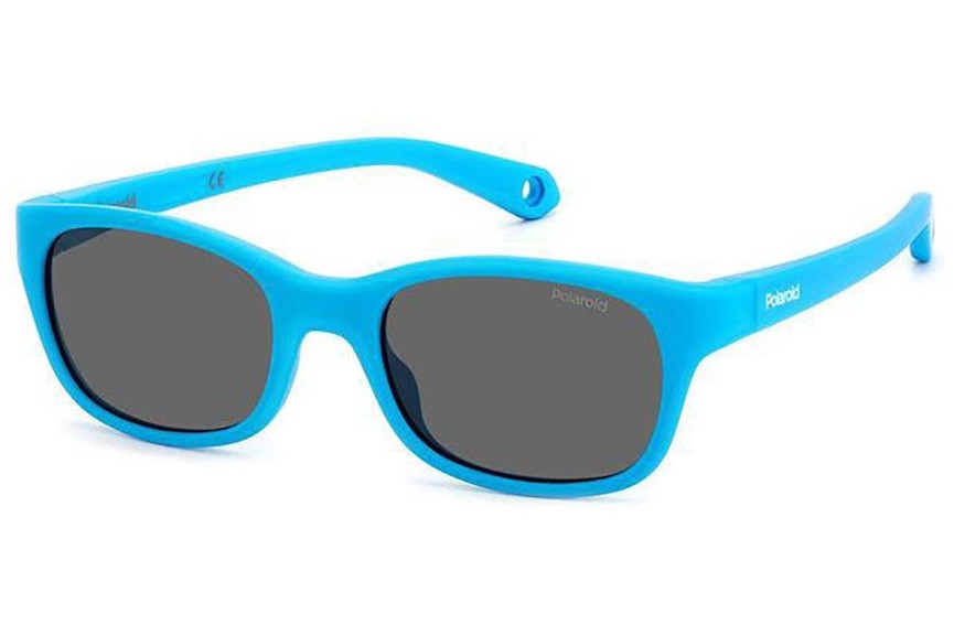 Sunčane naočale Polaroid Junior PLDK006/S MVU/M9 Polarized Pravokutan Plavi