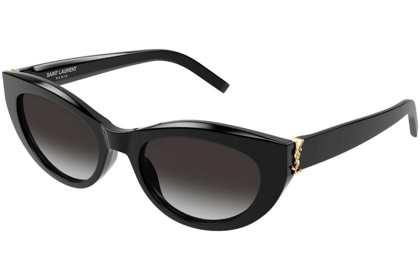 Sunčane naočale Saint Laurent SLM115 002 Cat Eye Crni