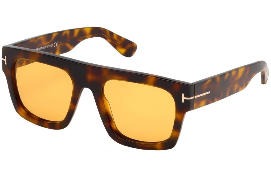 Sunčane naočale Tom Ford Fausto FT0711 56E Flat Top Havana