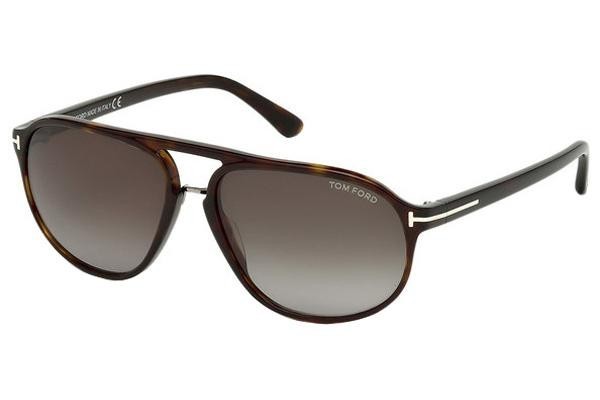 Sunčane naočale Tom Ford Jacob FT0447 52B Pilotski Havana