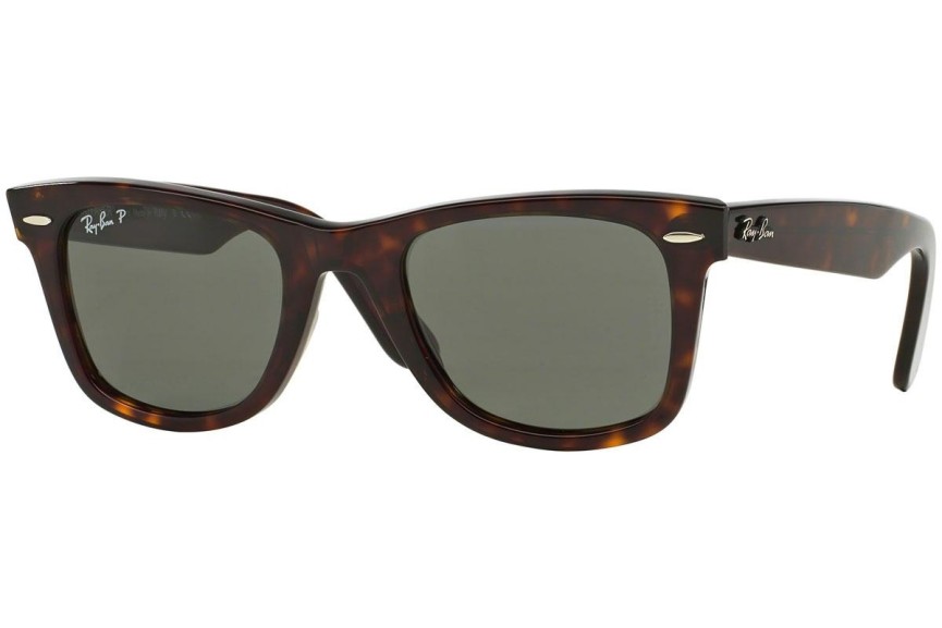 Sunčane naočale Ray-Ban Wayfarer Classic RB2140 902/58 Polarized Kvadratni Havana