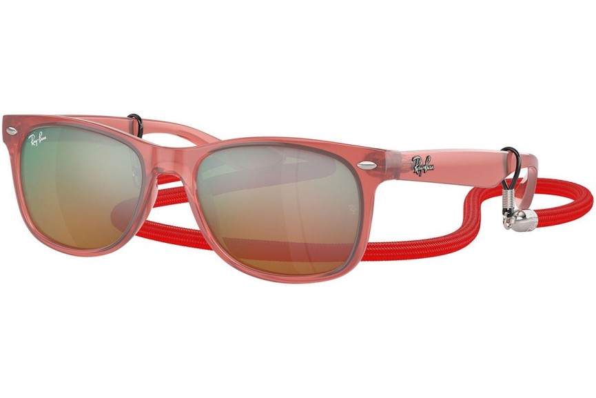 Sunčane naočale Ray-Ban Junior New Wayfarer Junior RJ9052S 7145A8 Kvadratni Ružičasti