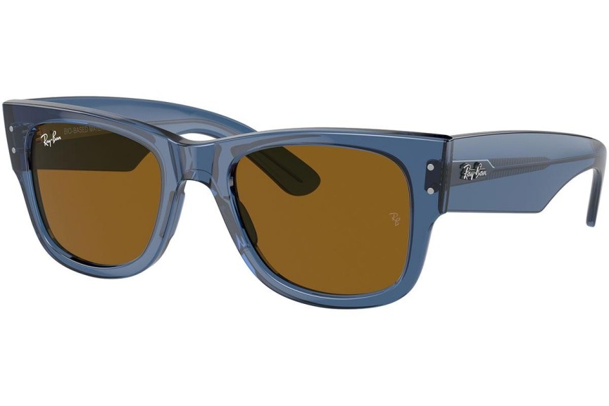 Sunčane naočale Ray-Ban Mega Wayfarer RB0840S 668073 Kvadratni Plavi