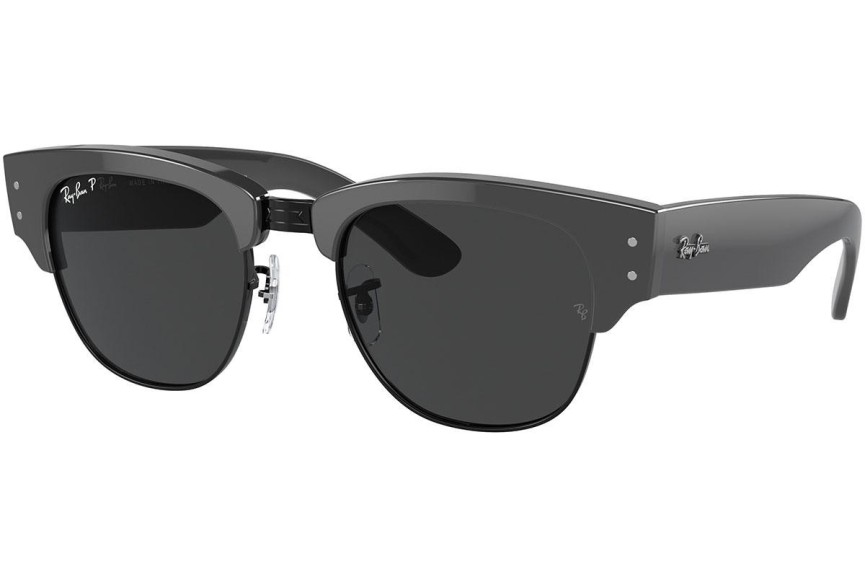 Sunčane naočale Ray-Ban Mega Clubmaster RB0316S 136748 Polarized Zadebljani gornji dio Crni