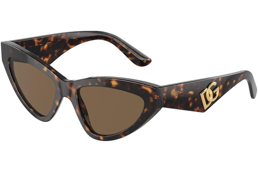 Sunčane naočale Dolce & Gabbana DG4439 502/73 Cat Eye Havana