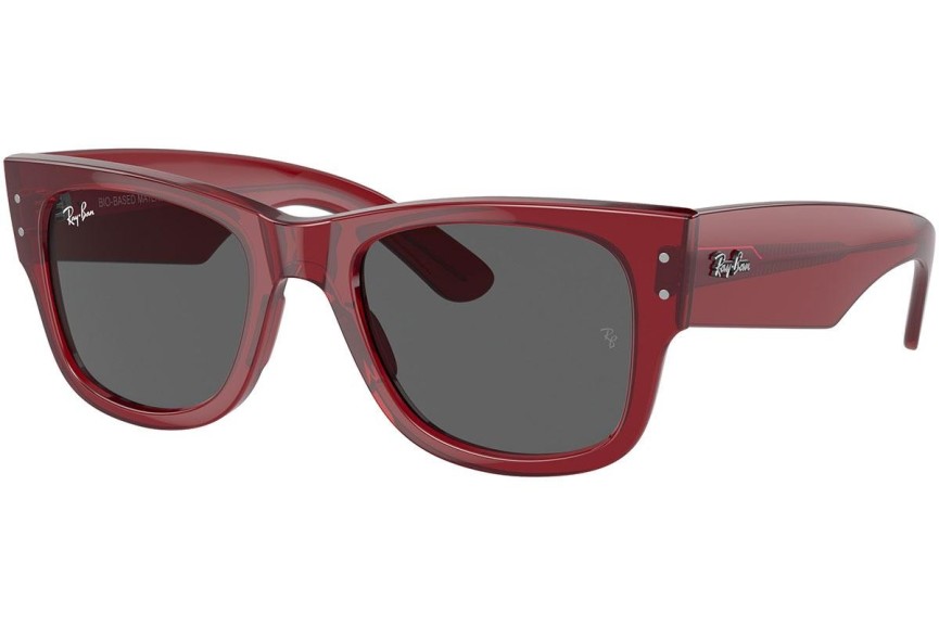 Sunčane naočale Ray-Ban Mega Wayfarer RB0840S 6679B1 Kvadratni Crveni