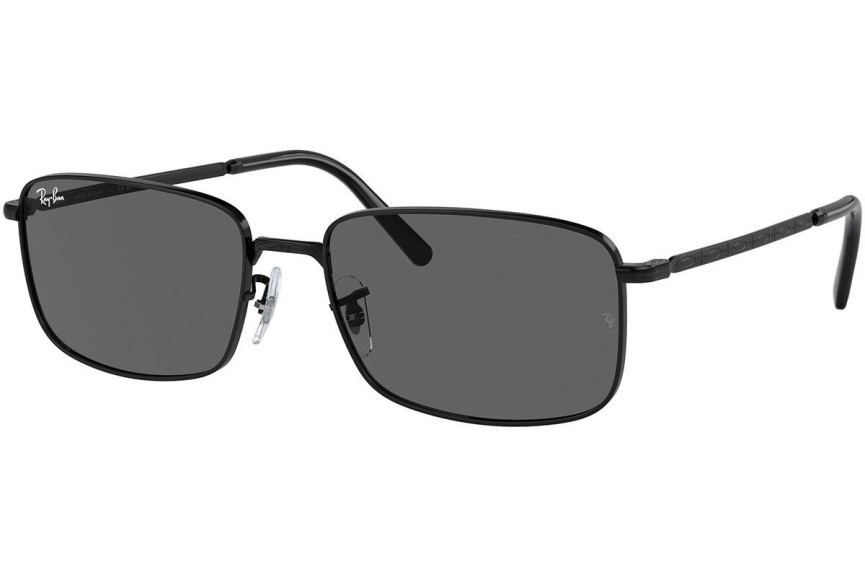 Sunčane naočale Ray-Ban RB3717 002/B1 Pravokutan Crni