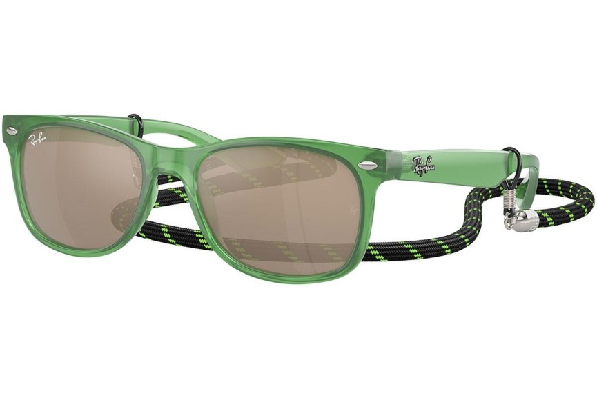 Sunčane naočale Ray-Ban Junior New Wayfarer Junior RJ9052S 71465A Kvadratni Zeleni