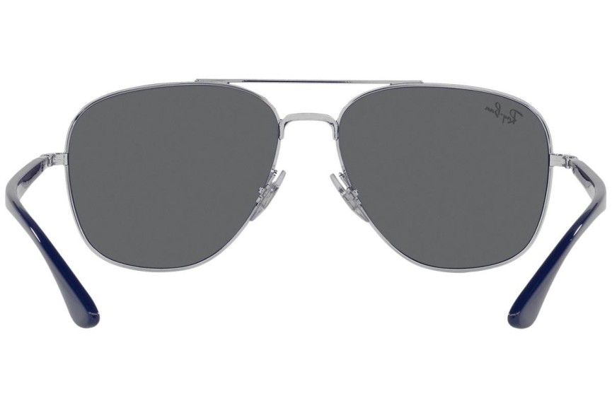 Sunčane naočale Ray-Ban RB3683 003/B1 Pilotski Srebrni