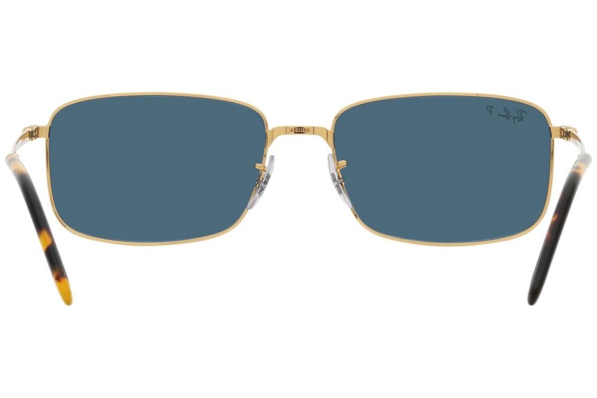 Sunčane naočale Ray-Ban RB3717 9196S2 Polarized Pravokutan Zlatni