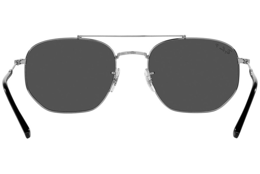 Sunčane naočale Ray-Ban RB3707 004/K8 Polarized Pilotski Srebrni