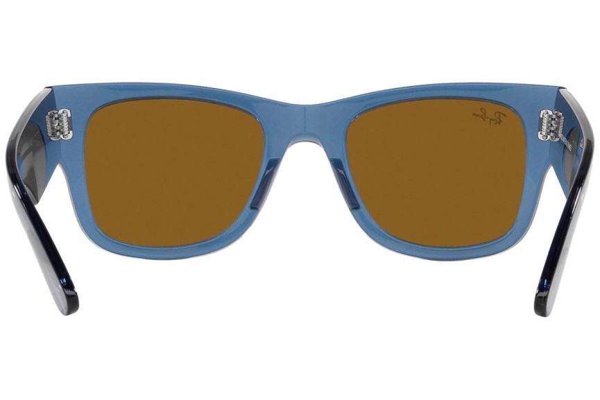 Sunčane naočale Ray-Ban Mega Wayfarer RB0840S 668073 Kvadratni Plavi