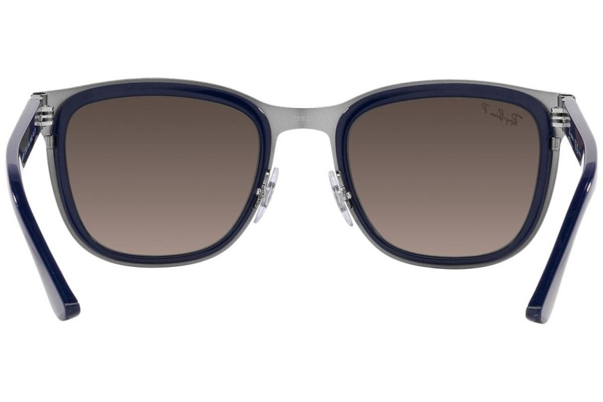 Sunčane naočale Ray-Ban Clyde RB3709 004/5J Polarized Kvadratni Sivi