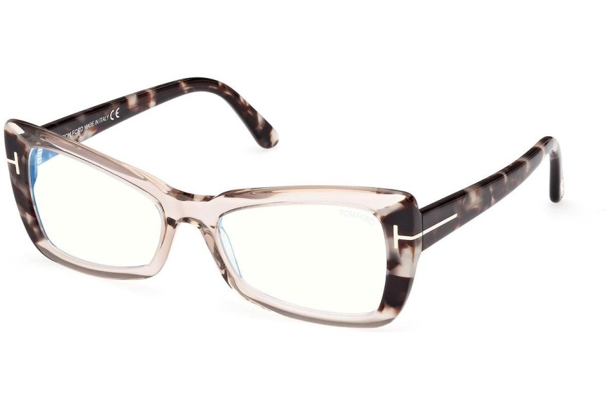 Naočale Tom Ford FT5879-B 057 Cat Eye Sivi