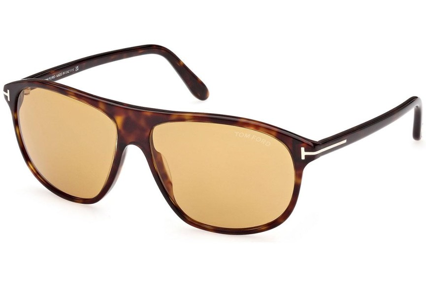 Sunčane naočale Tom Ford FT1027 52E Pilotski Havana