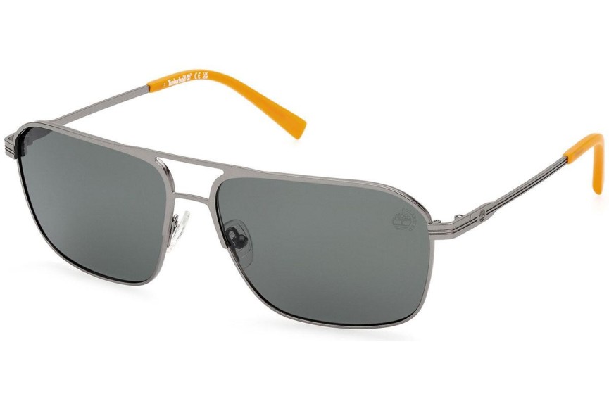 Sunčane naočale Timberland TB9316 09R Polarized Pravokutan Srebrni