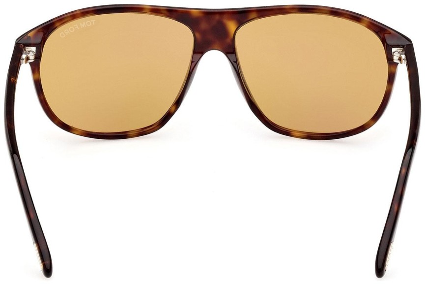 Sunčane naočale Tom Ford FT1027 52E Pilotski Havana