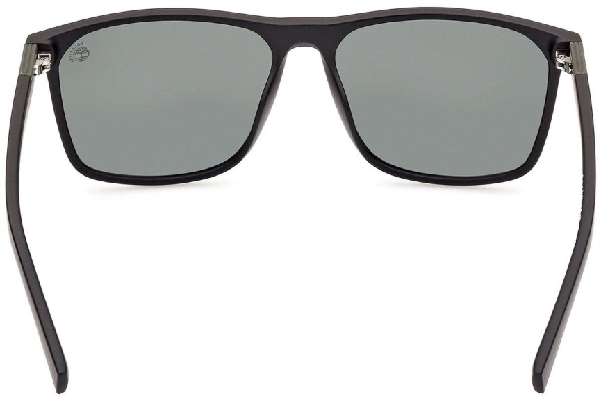 Sunčane naočale Timberland TB9312 02R Polarized Kvadratni Crni