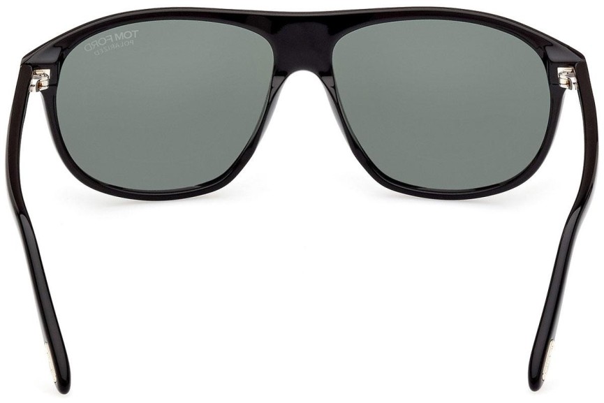 Sunčane naočale Tom Ford FT1027 01R Polarized Pilotski Crni