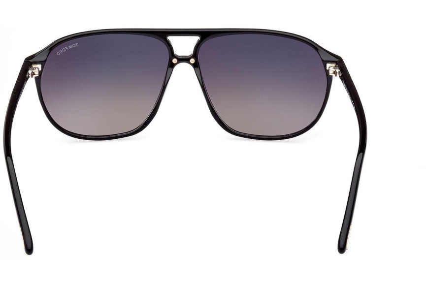 Sunčane naočale Tom Ford FT1026 01B Pilotski Crni