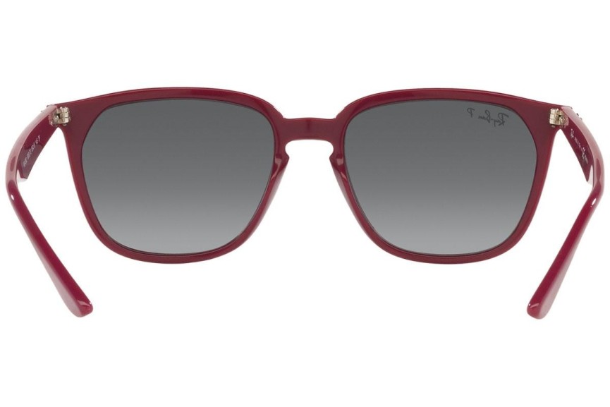 Sunčane naočale Ray-Ban RB4362 6383T3 Polarized Kvadratni Crveni