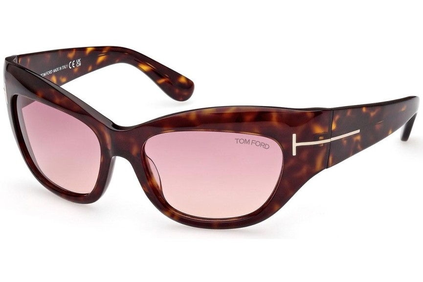 Sunčane naočale Tom Ford Brianna FT1065 52T Cat Eye Havana