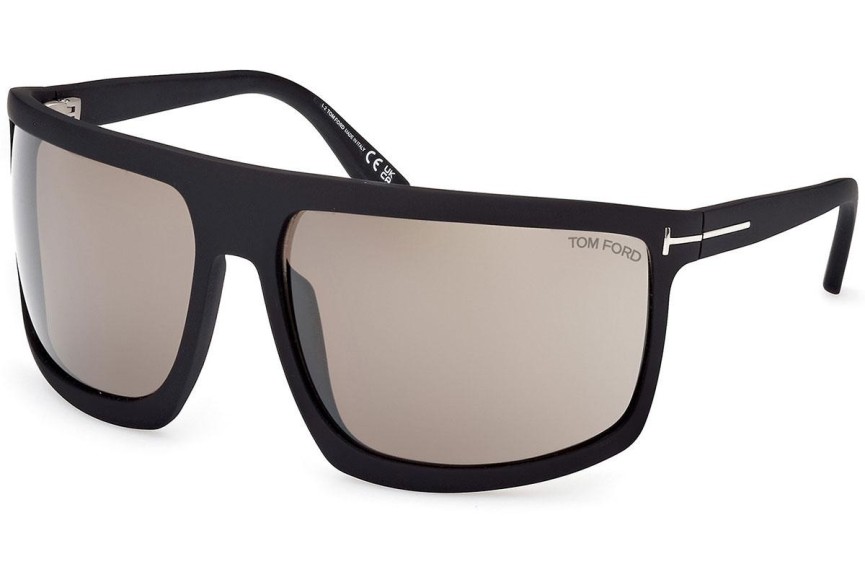 Sunčane naočale Tom Ford Clint 2 FT1066 02L Flat Top Crni