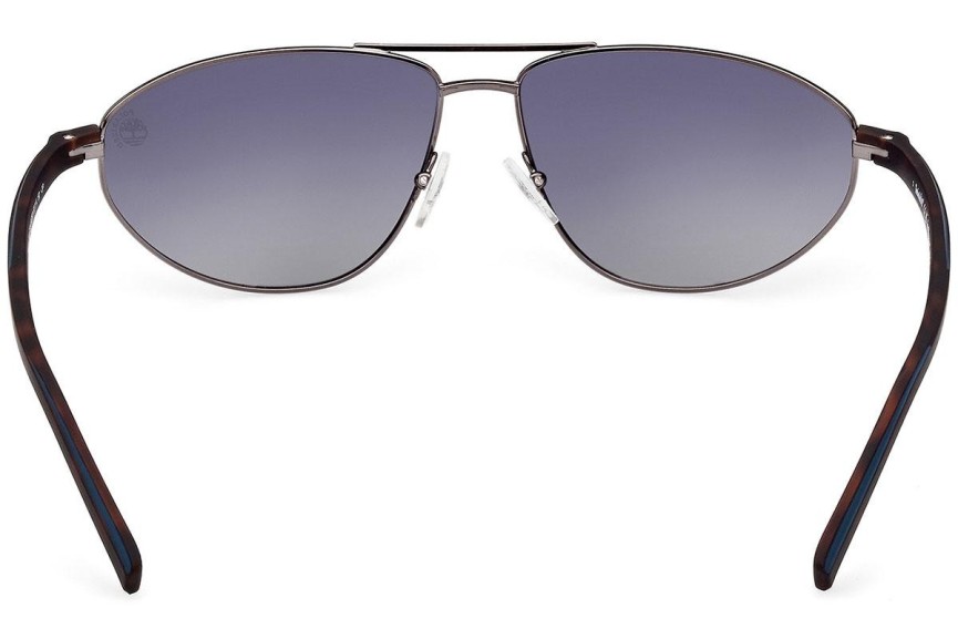 Sunčane naočale Timberland TB9324 09D Polarized Pilotski Srebrni