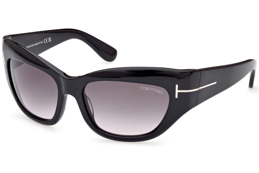 Sunčane naočale Tom Ford Brianna FT1065 01B Cat Eye Crni