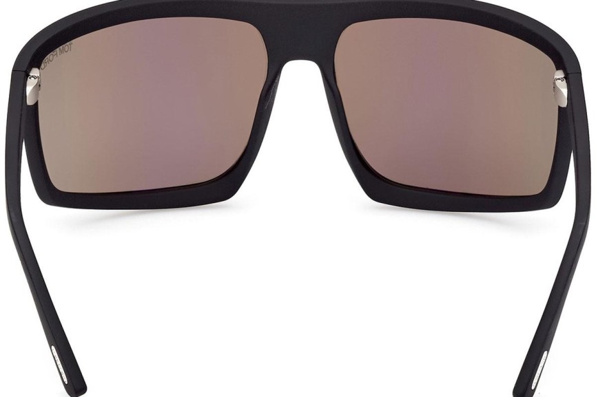 Sunčane naočale Tom Ford Clint 2 FT1066 02L Flat Top Crni