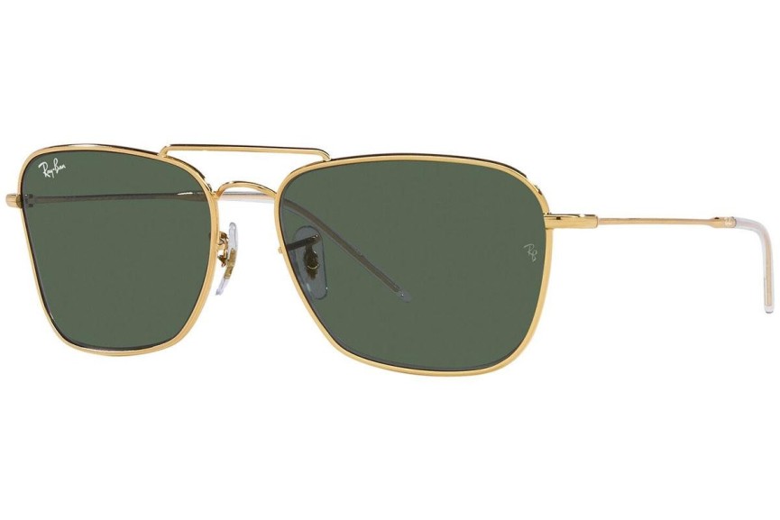 Sunčane naočale Ray-Ban Caravan Reverse RBR0102S 001/VR Pravokutan Zlatni