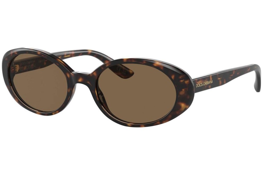 Sunčane naočale Dolce & Gabbana DG4443 502/73 Ovalni Havana