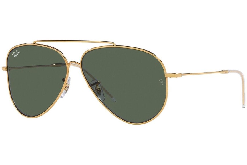 Sunčane naočale Ray-Ban Aviator Reverse RBR0101S 001/VR Pilotski Zlatni