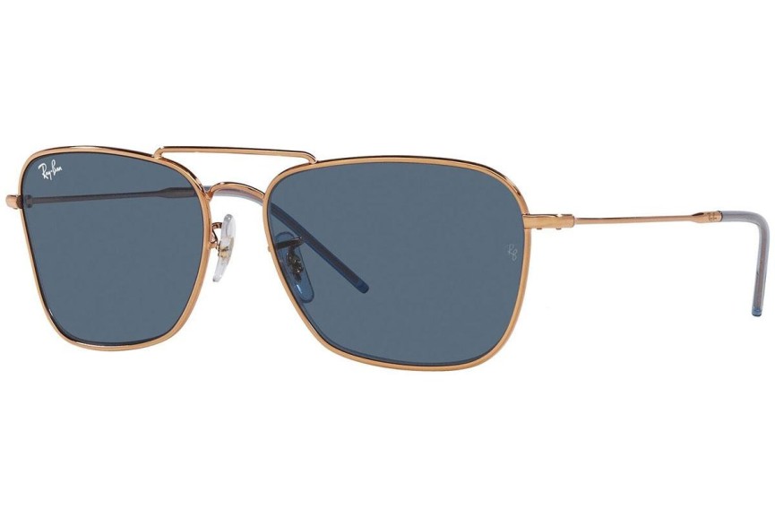 Sunčane naočale Ray-Ban Caravan Reverse RBR0102S 92023A Pravokutan Zlatni