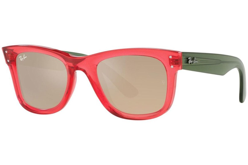 Sunčane naočale Ray-Ban Wayfarer Reverse RBR0502S 67132O Kvadratni Ružičasti