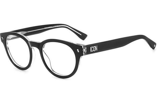 Naočale Dsquared2 ICON0014 7C5 Okrugao Crni