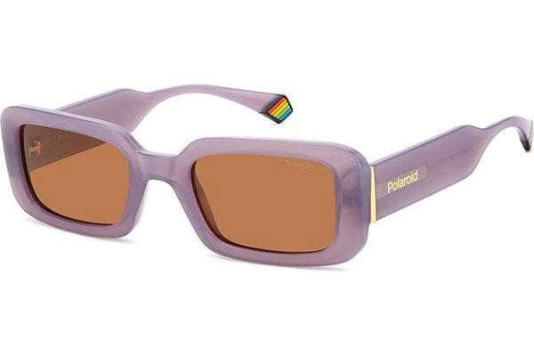 Sunčane naočale Polaroid PLD6208/S/X 789/HE Polarized Pravokutan Ljubičasti