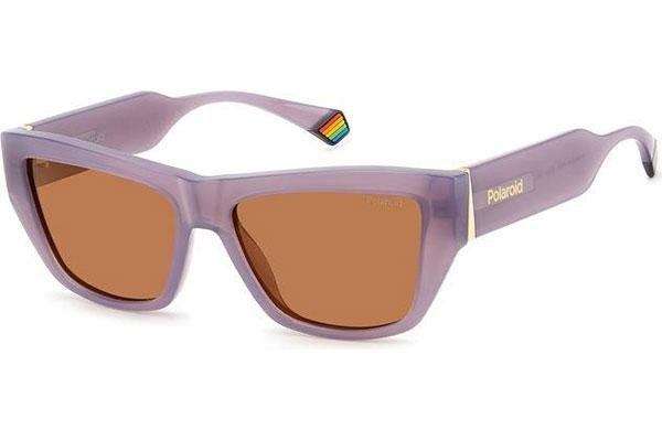 Sunčane naočale Polaroid PLD6210/S/X 789/HE Polarized Cat Eye Ljubičasti