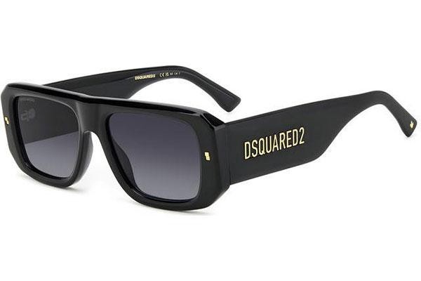 Sunčane naočale Dsquared2 D20107/S 807/9O Pravokutan Crni