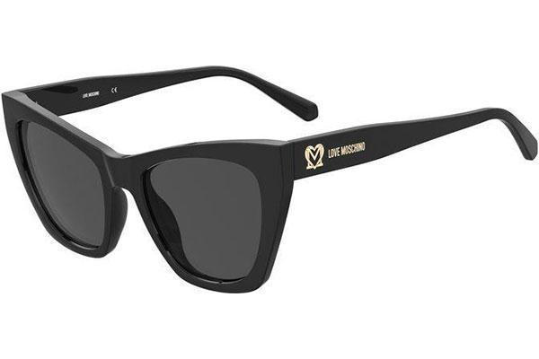 Sunčane naočale Love Moschino MOL070/S 807/IR Cat Eye Crni