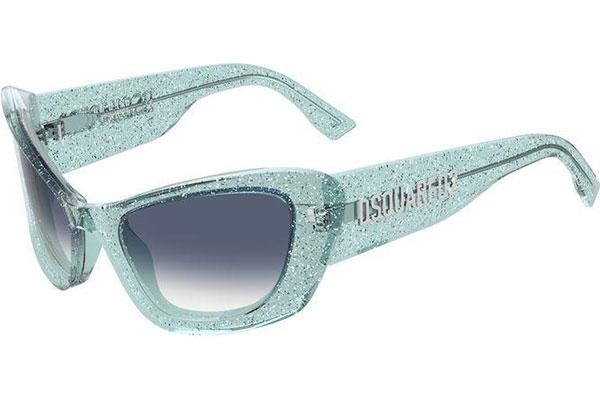 Sunčane naočale Dsquared2 D20118/S MVU/08 Cat Eye Plavi