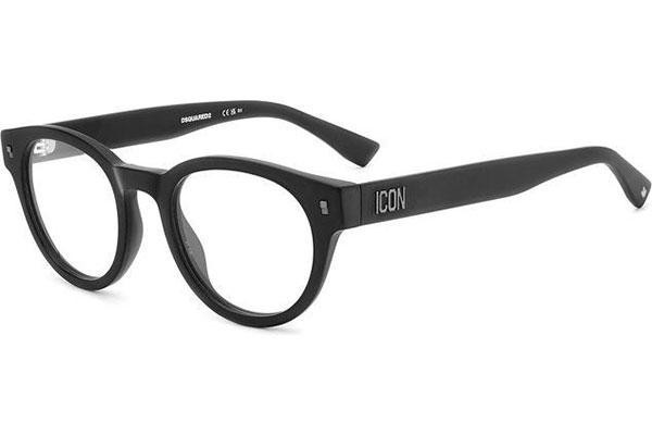 Naočale Dsquared2 ICON0014 003 Okrugao Crni