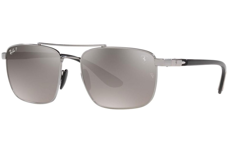 Sunčane naočale Ray-Ban RB3715M F0845J Polarized Pilotski Srebrni