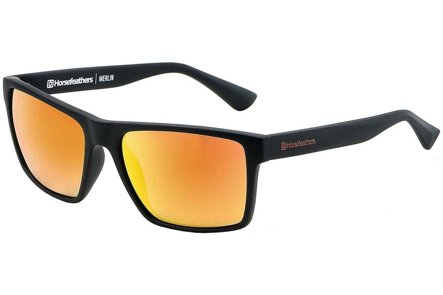 Sunčane naočale Horsefeathers Merlin AM044E Polarized Kvadratni Crni