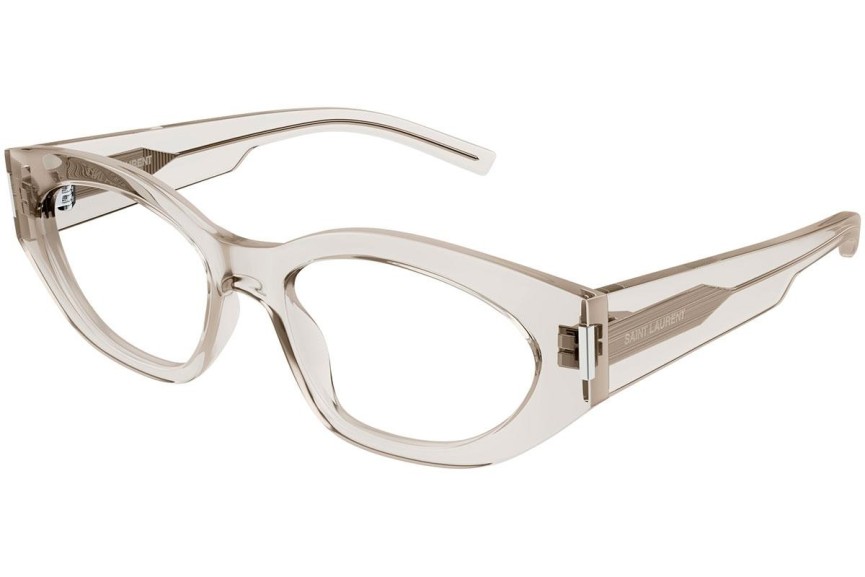 Naočale Saint Laurent SL638OPT 004 Cat Eye Bež