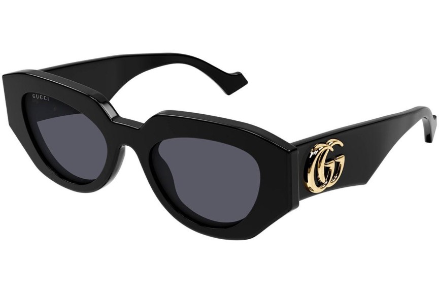 Sunčane naočale Gucci GG1421S 001 Cat Eye Crni