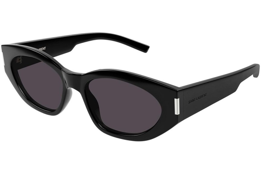 Sunčane naočale Saint Laurent SL638 001 Cat Eye Crni